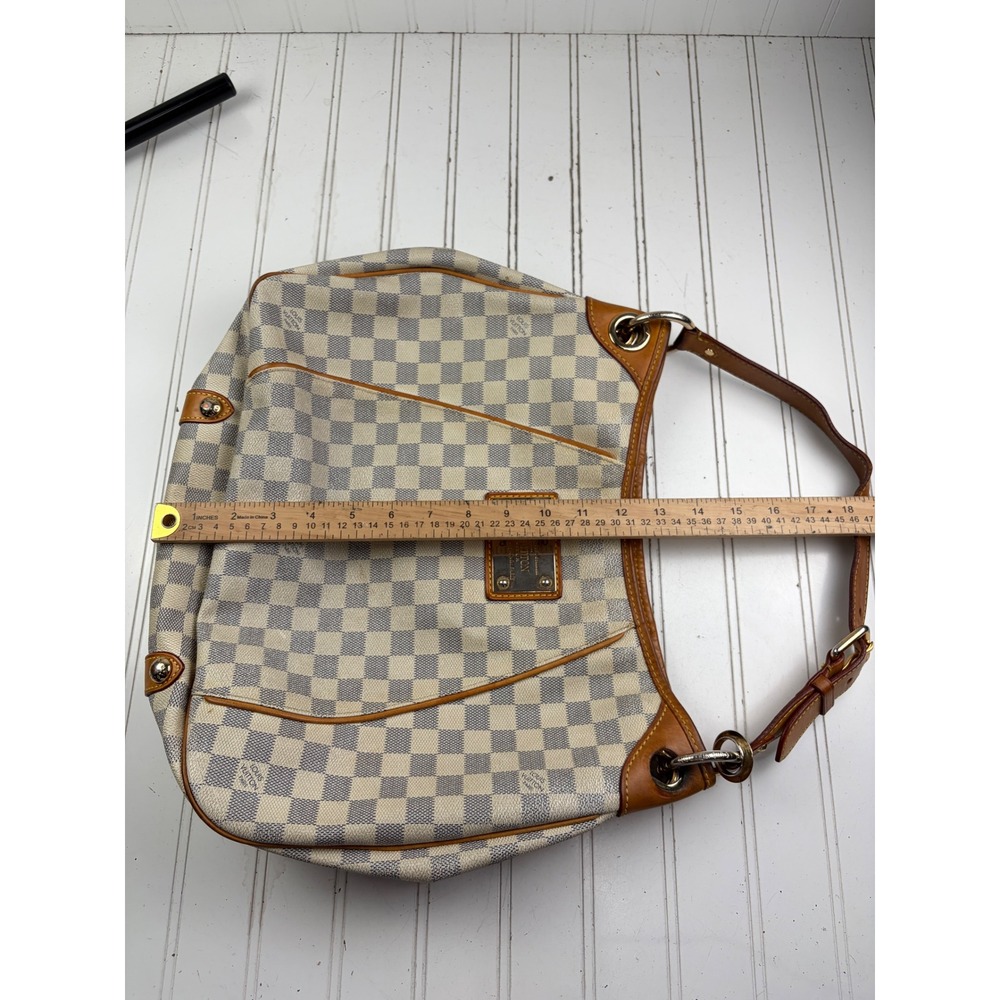 Louis Vuitton Vintage Damier Azur Canvas Hobo Galliera PM Shoulder Bag $1600 - Picture 7 of 16